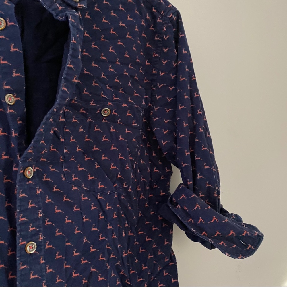 Printed button down